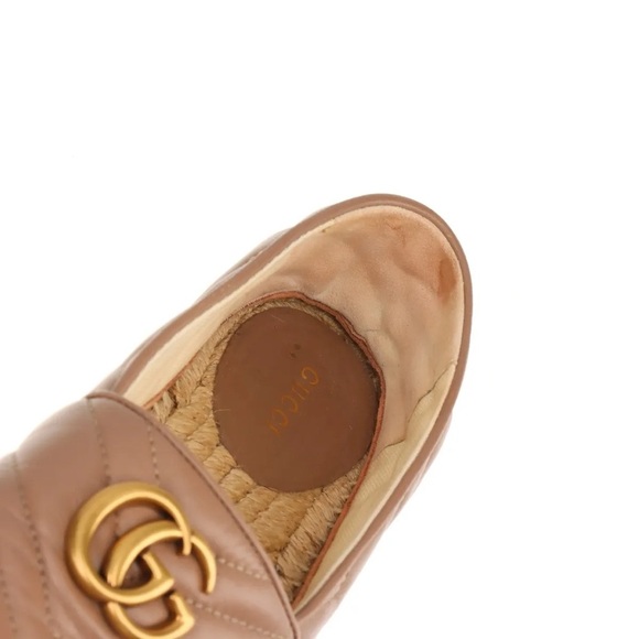 Authentic Gucci Leather Espadrille with Double G - Picture 10 of 12